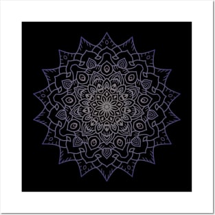 Purple Mandala Posters and Art